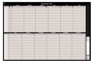 5 Star 2008 Day Planner Laminated Mounted 40