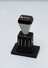 5 Star Date and Stamp Message 4 Lines with Date