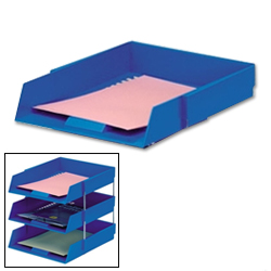 Foolscap Letter Tray (Blue)