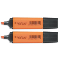5 Star Highlighters Chisel Tip 1-4mm Orange Ref