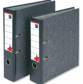 5 Star (Pack of 10) 5 Star Office Lever Arch File 70mm A4 Cloudy Grey