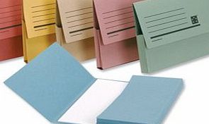 5 Star Premier Document Wallet Half Flap 285gsm Capacity 32mm A4 Assorted (Pack of 50)