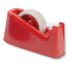 Tape Dispenser Desk Weighted Non-slip Red