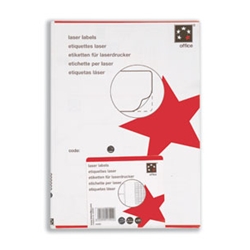 5 Star White Laser Labels 63.5x38.1mm 21-label