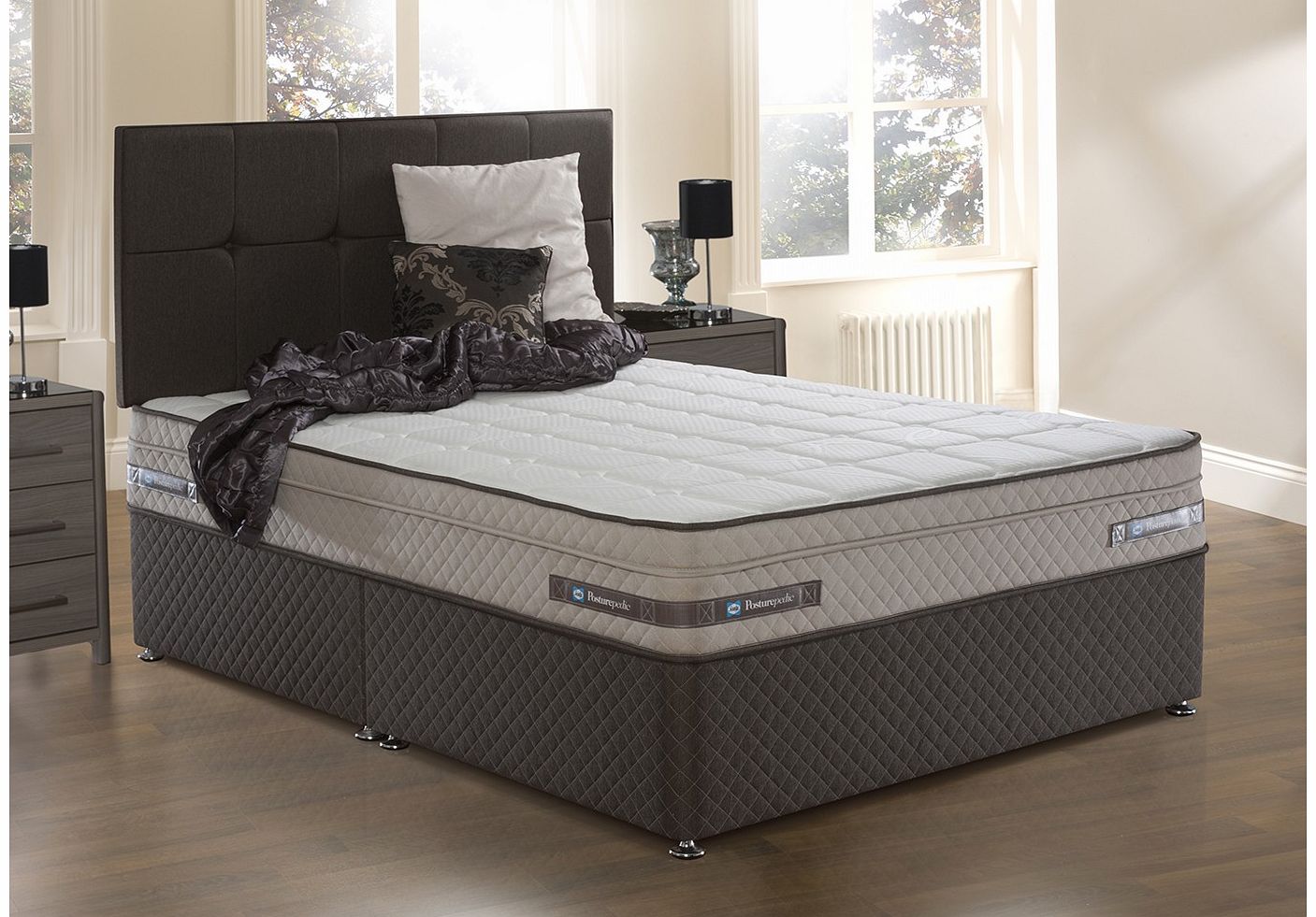 5`0 King Sealy Pattison Posturetech Spring Divan Bed -