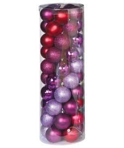 50 Value Purple Coloured Christmas Tree