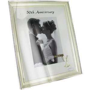 50th Anniversary 5 x 7 Flute Style Photo Frame