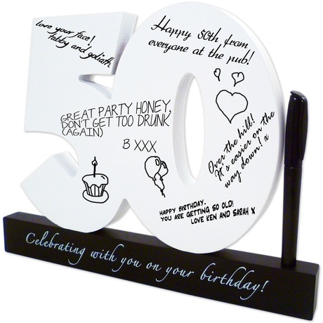 50th Birthday Signature Numbers