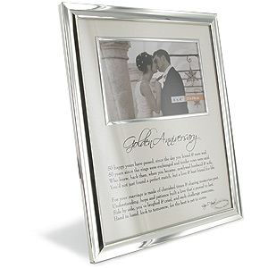 50th Golden Wedding Anniversary Verse Photo Frame
