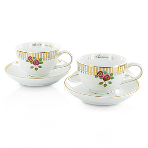 Wedding Anniversary Cup and Saucer Set