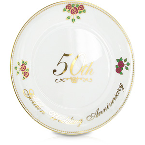 Wedding Anniversary Porcelain Plate