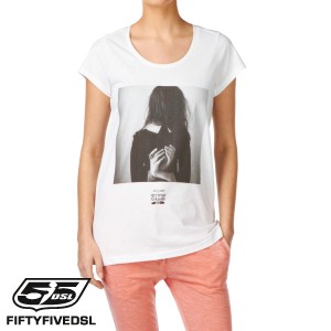 T-Shirts - 55DSL Aela Labbe T-Shirt - White