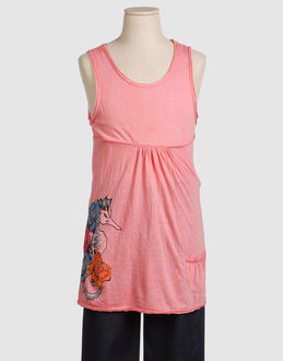 TOP WEAR Sleeveless t-shirts GIRLS on YOOX.COM