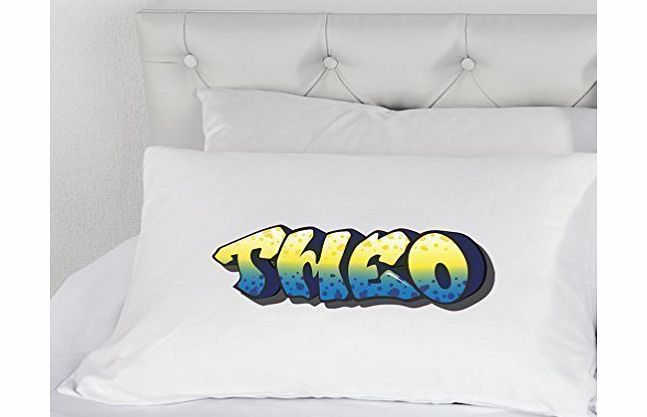 60 Second Makeover Limited Personalised Graffiti Name Green Yellow Blue Girls Boys Pillowcase Novelty Teenagers Pillow Case Gift Bedding Present Personalized