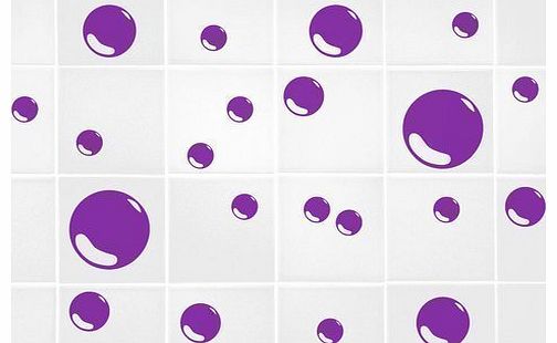 Set of 21 Bubbles Bathroom Tile Wall Stickers Decal Graphic Ensuite Shower Room