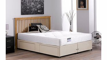 6`0 Super King Beaumont Pocket Spring Divan Bed - Firm - Beige