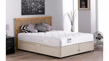 6`0 Super King Rapley Pocket Spring Divan Bed - Medium - Beige
