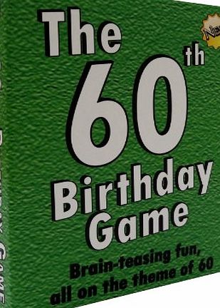 The 60th Birthday Game: a fun gift or present specially for people turning sixty. Also works as an amusing little 60th party quiz game idea or icebreaker