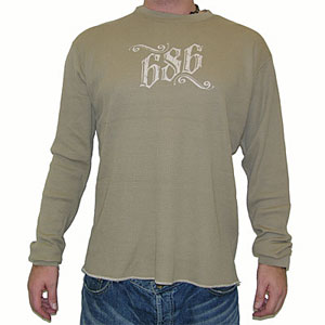 686 Rdkin Waffle Top Khaki