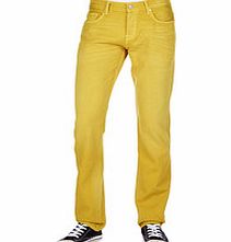 7 For All Mankind Chad mustard cotton jeans