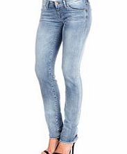 7 For All Mankind Olivya light blue cotton blend jeans