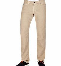 7 For All Mankind Slimmy beige linen blend trousers