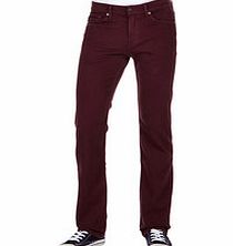 7 For All Mankind Slimmy burgundy cotton blend jeans