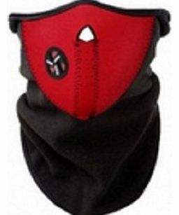 Red Universal Motorcycle Neck Warm Face Mask / Against Pollution Wear Headgear Neck Warmer Cycling Goggles Bandana Balaclava Half Ski Skiing Winter Store Shop Item Stuff Protective Cheap Unique Mouth 