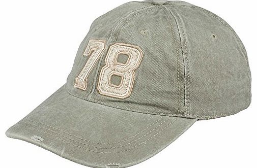78 Mens Distressed Vintage 78 Style Adjustable Baseball Caps - CASUAL WORK LEISURE (Army Green)