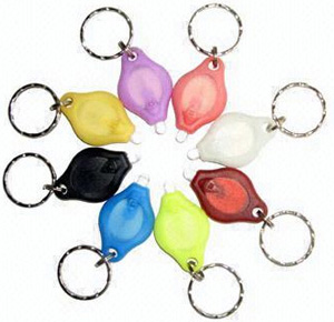 7dayshop.com Keychain LED Flashlight - CLEAR/WHITE VERSION - LIMITED SPECIAL!