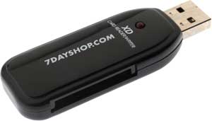 7dayshop.com Single Slot USB 2.0 Flash Memory Card Reader - XD