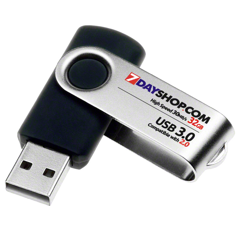 7DAYSHOP Memory - High Speed USB 3.0 Flash Drive