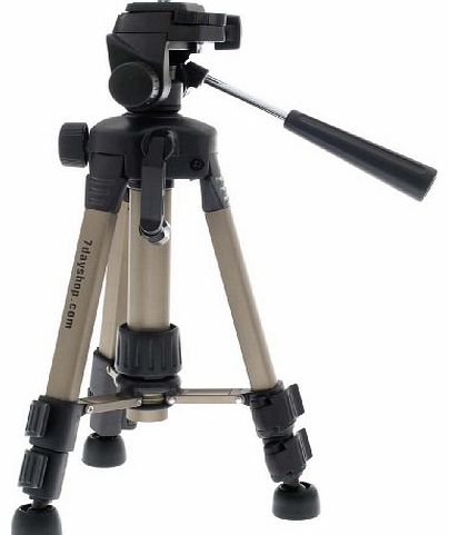 7dayshop Tripod - 3 Section Aluminium Max Height 67cm. Small Tough and Fully Featured ``Baby`` Tripod with Case - Great for Travel, Walking and Close up Work