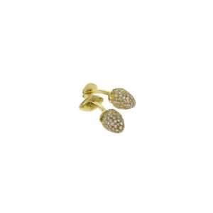 8112 Pine Cone Cufflinks - Yellow Gold