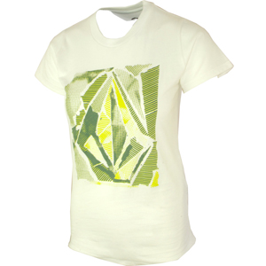 8726 Ladies Volcom Pixel Stone SS T-Shirt. White