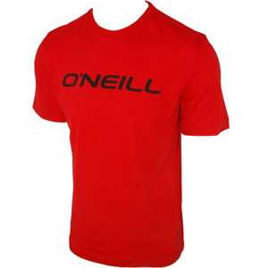 Mens ONeill Corp Logo T-Shirt. Red Red Wine