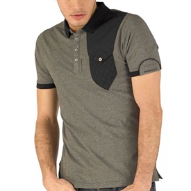 883 Police Mens Kakone T-Shirt Marl Charcoal