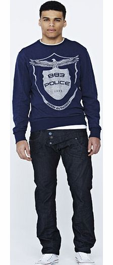 883 police Theta Mens Crew Neck Sweatshirt