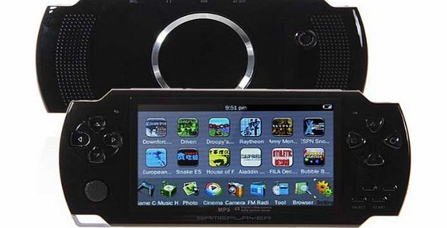 99 digitals Mini 4.3-Inch TFT Screen 4GB MP5 Player FM Radio Game Console Supports USB/SD/TF Card Black