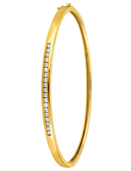 9ct Gold 0.40ct Diamond Bangle 12110010