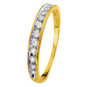 9ct Gold 1/4ct diamond ring, I