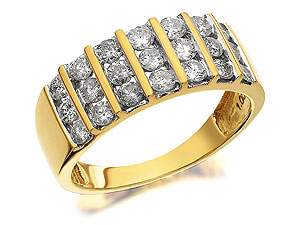 9ct Gold 1 Carat Diamond Band Ring - 049312