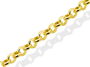 9ct Gold 1mm Belcher Chain 18` - 189849