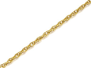 1mm Wide Prince Of Wales Chain 16`` -