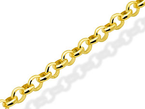 9ct Gold 2mm Wide 16` Belcher Chain - 189311