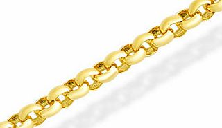 9ct Gold 2mm Wide Belcher Chain 22` - 189306