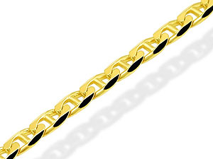 9ct gold 61cm Solid Link 3mm Wide Anchor Chain