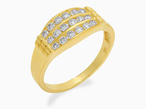 9ct gold and Cubic Zirconia Ring 186522-R