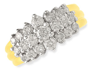 and Diamond Cluster Ring 049201-M