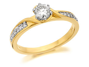 9ct Gold And Diamond Ring 0.5ct - 045117